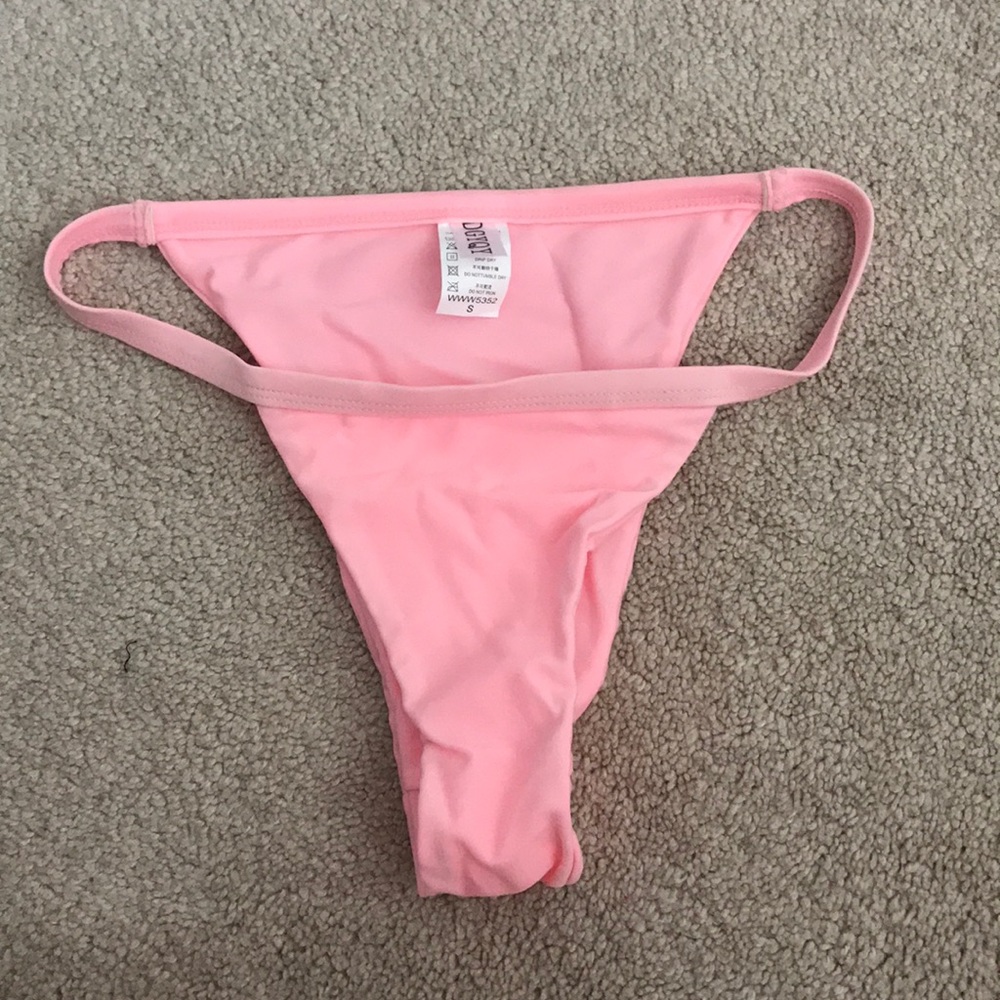Pink bathing suit bottom